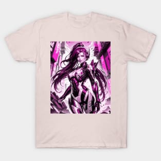 Gundam girl armored in the future anime lover T-Shirt